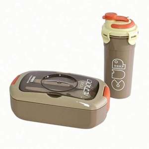 Wholesale Custom Rectangle <b>Kids</b> Lunch Box Set Bento BPA-Free Thermal Plastic with Bag and <b>Water</b> <b>Bottle</b> <b>for</b> School Food Storage - Product Image 6