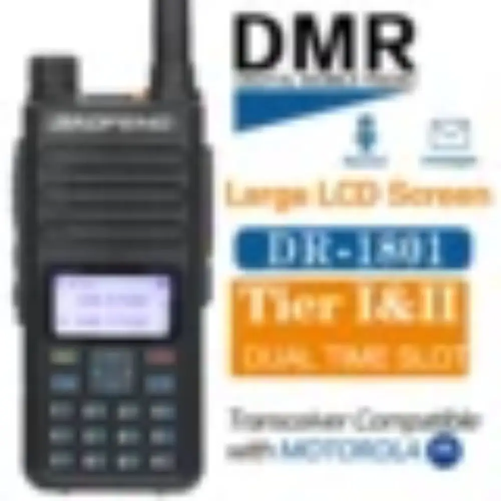 Baofeng DR-1801 Tier 1 + 2 İkili zaman yuvası dijital telsiz DM-1801 güncellenmiş UV Dual band 136-174 & 400-470MHz DMR radyo