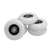 Roue à roulement en plastique POM arrondie avec roulement en acier inoxydable 420 6x34x10mm - Remplacement durable et silencieux du rouleau de siège de rameur