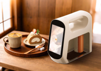Machine à Latte Art Intelligente par EVEBOT : Imprimez des Photos et des Dessins Animés sur la Mousse de Café et le Yaourt avec Contrôle par Écran Tactile