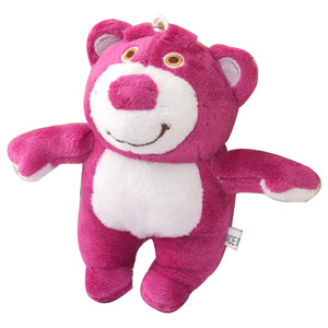 Personalizzabile ODM soffocante orso fragola ciondolo peluche graziosa piccola bambola orso con portachiavi accessori ornamenti - Product Image 6