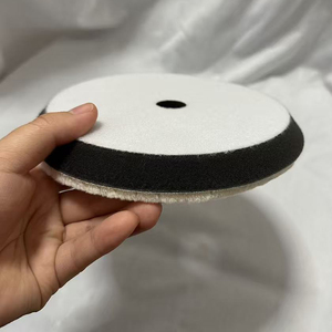 Esponja de pulido para coche de 6/7 pulgadas (150 mm), 3 pasos, almohadilla de pulido de lana corta, alta calidad, eficiente, superficie lisa, 100% lana - Product Image 4