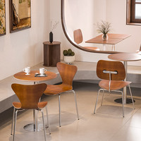 Combinaison table et chaises de style rétro en acier inoxydable pour café, salon de thé, restaurant, et restaurant de hamburgers