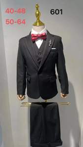 Costume Slim Fit <span class=keywords><strong>Garçon</strong></span> Gris Anthracite Ensemble 3 Pièces <span class=keywords><strong>Veste</strong></span> Gilet Pantalon Moderne Adolescent Confirmation Entretien - Product Image 3