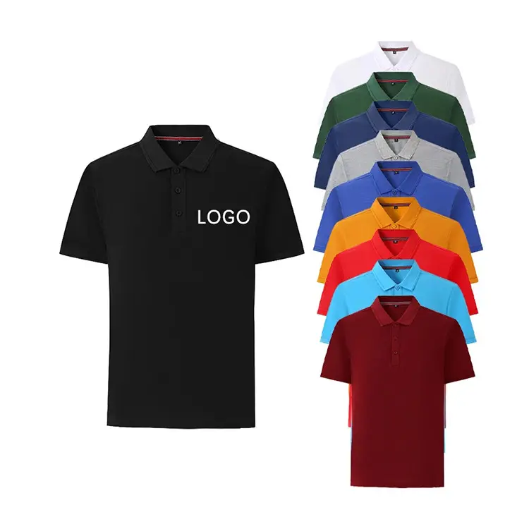 Golf 100% Organic Cotton Pique Men's Polo T-shirt Men's Fitness Shirt Custom Logo For Everyday Casual Wear