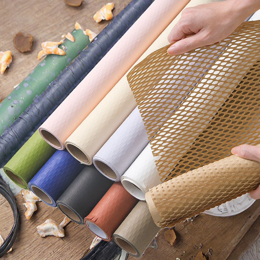 Factory Paper Honeycomb Packaging Sleeve Bottle Cover Honeycomb Paper with Color