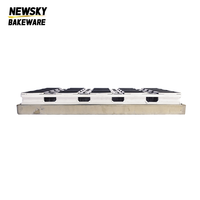 Système de cuisson en rouleaux efficace, production de boulangerie standardisée, durabilité renforcée, revêtement antiadhésif, écologique, Alusteel, 20 rouleaux NEWSKY