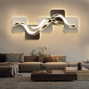 مصباح جداري LED عصري فاخر من الكريستال والبورسلين بطباعة رقمية بـ6 ألوان وتصميم هندسي مجرد من هويتشنغ لغرفة المعيشة البسيطة - Product Image 5