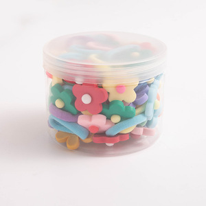 Cartoon Flower Bow Elastic Hair <b>Ties</b> Animal Girls Towel Nylon Hair Band - Product Image 3