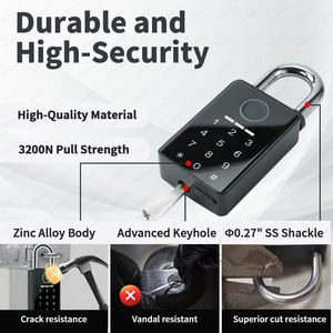 トゥヤ屋外ロック荷物スマート南京錠指紋ロックパッドロック盗難防止南京錠 - Product Image 6