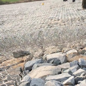 Stone Cage <b>Net</b>, Galvanized Gabion <b>Net</b>, River Channel Treatment, Reinforced Slope Protection, Solid Bank Cage, Stone Cage <b>Net</b> Box - Product Image 3