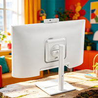 PC tout-en-un blanc de 23,8 pouces avec caméra intégrée, écran IPS 1920x1080, ordinateur de bureau pour jeux, écran large, interface HDMI