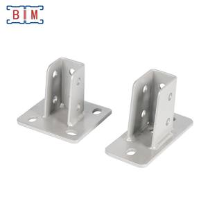 Heavy Duty Powder Coated 5mm Thick Custom-Shaped Steel Base Support <strong>Bracket</strong> For Single Channel - Product Image 6