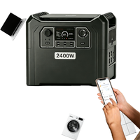 Tragbare 2400W 2560Wh UPS Solar-Powerstation LiFePO4 Starthilfe für Notstromversorgung zu Hause und Campingausflüge