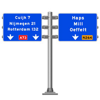 Panneaux de signalisation routière ronds, octogonaux et carrés vierges avec profilés en aluminium