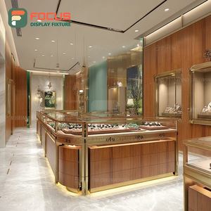 Comptoir de présentation de bijoux haute visibilité avec finition stratifiée pour centre commercial - Product Image 2