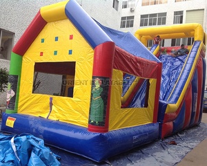 Màu Sắc Tươi Sáng Combo Inflatable <span class=keywords><strong>Bouncy</strong></span> Castle Với Side Slide Để Bán - Product Image 5