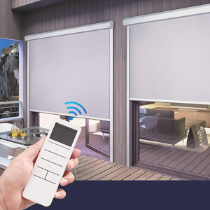 Persiana enrollable motorizada inteligente MINGYU, integrada, impermeable, resistente al viento, ecológica, <span class=keywords><strong>para</strong></span> jardín, patio, con cremallera, <span class=keywords><strong>para</strong></span> exteriores, con WIFI. - Product Image 6