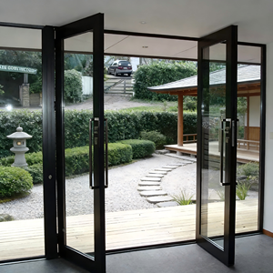 Puertas Francesas Modernas de Doble Entrada con Marco de Aluminio, Vidrio Exterior de Seguridad, Aleación de Aluminio para Interiores y Exteriores - Product Image 6