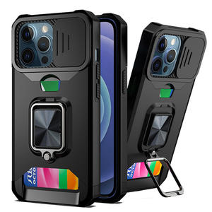 Porta carte di credito magnetico e supporto per <span class=keywords><strong>iPhone</strong></span> 17 Pro 16 caso di copertura della macchina fotografica porta scheda diapositiva per <span class=keywords><strong>iPhone</strong></span> 15 Pro Max Case - Product Image 1