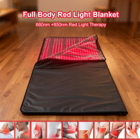 Couverture de luminothérapie rouge Fitkang à haute irradiance 660nm+850nm, couverture de luminothérapie rouge pour tout le corps, coussin de lit avec fonction pulsée 10Hz 40Hz