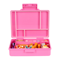 Boîte à lunch pour enfants Bento Contenants en plastique en plastique Boîte à lunch pour adultes/tout-petits Boîte à lunch Bento à 5 compartiments