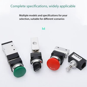 Vanne mécanique pneumatique 2 positions 5 voies MV522R, type à rouleaux, vanne directionnelle manuelle MV522TB, interrupteur à bouton LB - Product Image 3