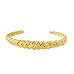 Sweatproof Waterproof Gold Jewelry Twist Rope Cuff <b>Bangle</b> <b>Bracelet</b> - Product Image 5