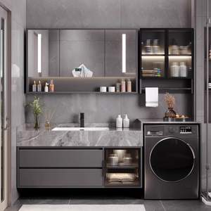 Nuovo Set <span class=keywords><strong>Moderno</strong></span> <span class=keywords><strong>per</strong></span> Hotel: Mobile Bagno Impermeabile con <span class=keywords><strong>Specchio</strong></span> Intelligente, Lavabo e Armadietti da Parete - Product Image 3