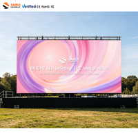 Écran d'affichage numérique LED extérieur personnalisé IP65 haute luminosité, étanche, P3.9, location d'écran d'affichage, panneau mural vidéo LED 500*500mm