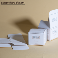Boîte en carton personnalisée avec insert en papier pour emballage de soins de la peau, idéale pour crème hydratante et crème pour le visage