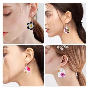 YS arc/ovale/hexagone boucles d'oreilles moule porte-clés variété taille résine goujon balancent boucles d'oreilles plâtre argile moules fabrication <span class=keywords><strong>de</strong></span> bijoux à bricoler soi-même - Product Image 4