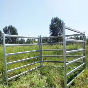 Panneaux portables robustes pour bétail, clôture de corral pour chevaux en fil de fer soudé, enclos métallique pour bovins et porcs - Product Image 6