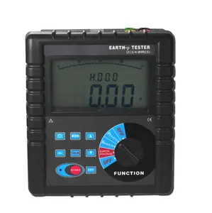 Digital 2,3 wire method Earth Ground Resistance Tester