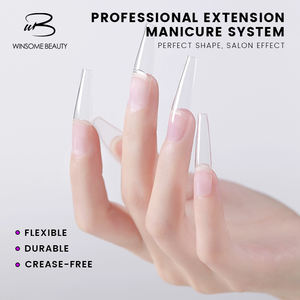 <span class=keywords><strong>Tips</strong></span> de Gel Suave Marca Propia Gel X para <span class=keywords><strong>Uñas</strong></span> Postizas a Presión Transparentes de Cobertura Total - Product Image 3