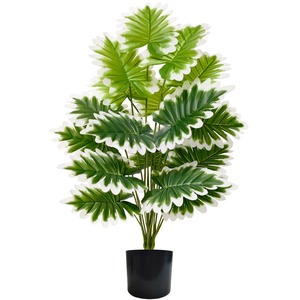 Simulation <span class=keywords><strong>de</strong></span> plantes vertes feuilles <span class=keywords><strong>de</strong></span> <span class=keywords><strong>pluie</strong></span> <span class=keywords><strong>de</strong></span> printemps pour la décoration <span class=keywords><strong>de</strong></span> la maison pour Pâques Noël Halloween retour école nouvel an chinois - Product Image 5