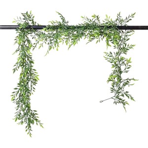 Enredaderas de Bambú Artificiales con Hojas Verdes de 30cm-100cm, Decoración para el Hogar, Paisajismo, Ramo de Plantas de Plástico - Product Image 5