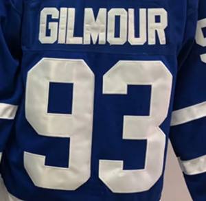 طقم جيرسي خياطة مخصص بلون أزرق رقم 93 Gilmour بأفضل جودة - Product Image 1
