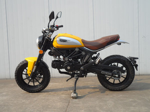 Modèle de moto vintage de style rétro, Scrambler classique - Product Image 3