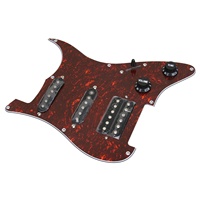 Guitare électrique haut de gamme ST 3 plis écaille de tortue chargée pré-câblée Pickguard SSH Pickguard avec micros Alnico 5