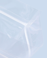 Sachet Doypack en plastique transparent mat givré refermable avec fermeture éclair pour le stockage de snacks, noix, bonbons et aliments secs