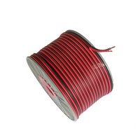 Câble optique actif pour autoradio, fil de cuivre plat extérieur 14AWG, 2,5 mm CCA, givré, flexible, transparent, 2 conducteurs