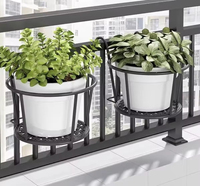 Grands paniers suspendus pour plantes d'intérieur, pots de fleurs en fer, design moderne et luxueux, jardinière en métal à suspendre sur clôture