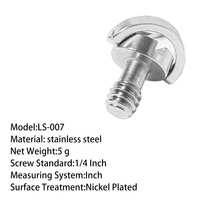 BEXIN China Company 1/4 "fente hexagonale douille D anneau en acier inoxydable vis espion caméra trépied vis cachée