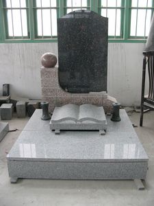 RF工場供給日本の記念碑デザイン漆黒の墓石と記念碑 - Product Image 2