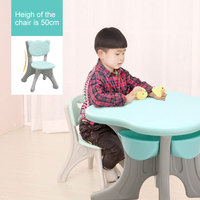 Ensemble de meubles en plastique Table et chaise pour enfants pour l'école maternelle et les enfants