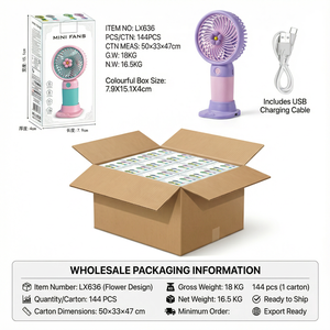 Mini Ventilador Portátil de Verano, Diseño de Dibujos Animados, Lindo, para Estudiantes, de Escritorio, Carga USB, con Forma de Flor, Múltiples Estilos y Colores, Nuevo Mini Ventilador USB - Product Image 3