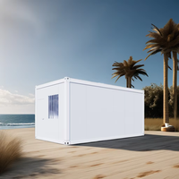 Conteneur détachable de luxe en acier de 20 pieds préfabriqué Garage de conteneur détachable vide de luxe pour usage de bureau à domicile direct en Chine