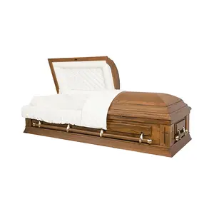 Wooden Coffin NO 1 Funeral Supplier Casket Make Excellent Funeral Home Cemetery Hot Sale Coffin