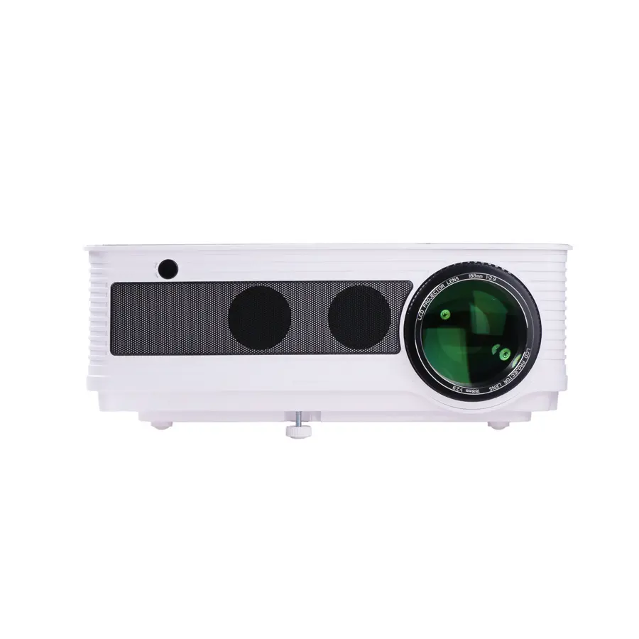 Mini projecteur LED HD 1080P, 2800 Lumens, projecteur vidéo et Home cinéma avec haut-parleurs stéréo intégrés